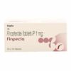 Finpecia 1mg tablets and packaging, containing Finasteride for treating male pattern hair loss and promoting hair regrowth effectively.