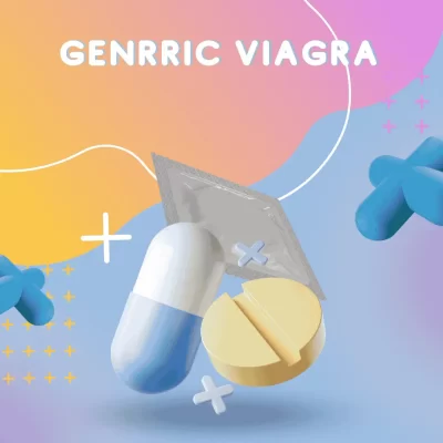 A pack of Generic Viagra tablets alongside a glass of water, symbolizing affordable and effective erectile dysfunction treatment available online.